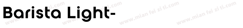 Barista Light字体转换